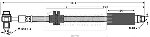 BORG & BECK Pidurivoolik BBH7737